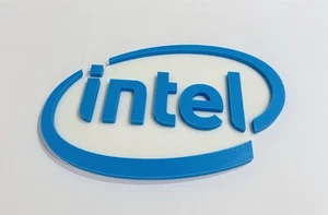 Decorative Intel Logo Standing Sign Display Room PC - Picture 1 of 5