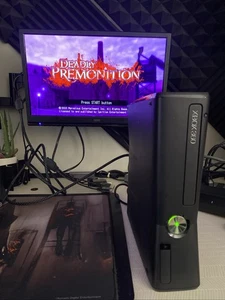 Xbox 360 S Slim Schwarz Model 1439 NUR KONSOLE getestet & funktionsfähig OHNE FESTPLATTE - Bild 1 von 15