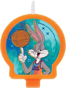 Space Jam 2 Basketball Looney Tunes Kids Birthday Party Decoration Cake Candle - Picture 1 of 1