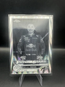 2022 Topps Chrome Formula One Ayumu Iwasa Black and White Raywave Future Stars - Picture 1 of 2