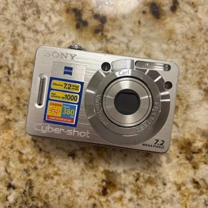 Sony Cyber-shot DSC-W50 6.0MP Digital Camera - Silver- Tested Works. CAMERA ONLY - Picture 1 of 4
