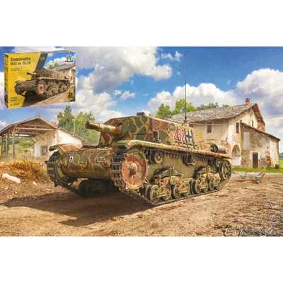 SEMOVENTE M42 DA 75/18 mm KIT 1:35 Italeri Kit Mezzi Militari Modellino Nuovo - Immagine 1 di 3