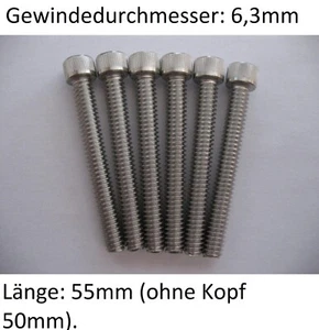 "NEU" Set 6 Zollschrauben für 5" Zoll-Auspuff  KESSTECH KESS-TECH "NEU" - Bild 1 von 2