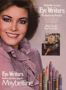 1982 Maybelline Eye Writers Makeup Vintage 1-page MAGAZINANZEIGE - Bild 1 von 1