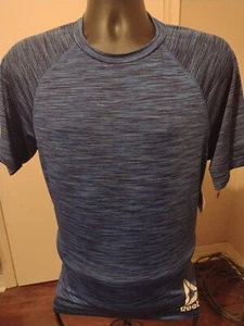 NWT New Reebok Classic Heather Blue Activewear T-Shirt Medium M S/S - Picture 1 of 11