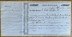Produttore di tabacco Pierre Lorillard III documento autografo legame fiume Hudson - Foto 1 di 4