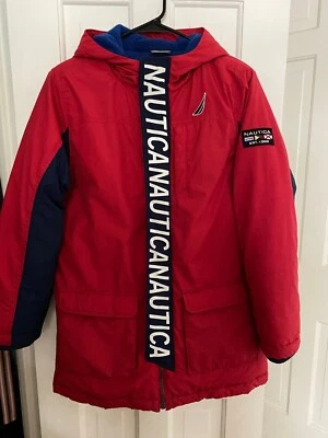 Chaqueta con capucha Nautica Logo juvenil roja/azul marino. 14/16. L/G/G Foto 1 de 4