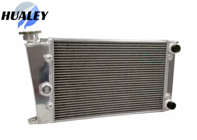 Radiador de aluminio de 2 filas para VW GOLF MK1 Jetta SCIROCCO GTI 1984-1991 1,6 L 1,8 L Foto 1 de 4