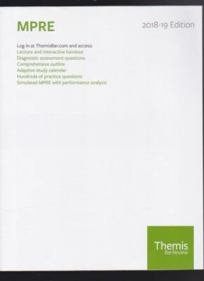 MPRE study guide/outline 2018-2019 THEMIS BAR REVIEW Paperback LN. - Image 1 of 3