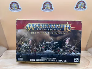 AOS Warhammer Orruk Warclans Big Grikk's Kruleshots Age Of Sigmar Orcs GW NUEVO EN CAJA - Imagen 1 de 6
