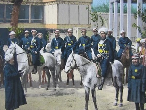 Russia Mounted Police Postcard Transcaspia Oblast Irkutsk Siberia Cancel 1912 - Picture 1 of 3