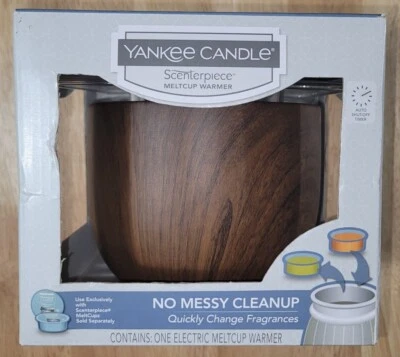 Yankee Candle Scenterpiece Easy MeltCup Wax Warmer Evening Walnut w/ Timer - Image 1 of 2