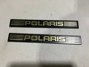 NOS Vintage Polaris Indy Gold Bumper Cap Emblem Snowmobile 88 89 90 91 92 93 - Picture 1 of 1