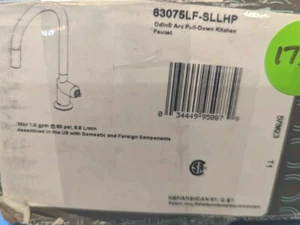 Brizo 63075LF-SLLHP Rubinetto estraibile Odin con beccuccio ad arco manico MENO in acciaio Luxe - Foto 1 di 12