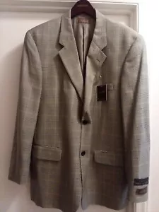 Nueva con etiquetas $395 Taza Elba Vitale Barberis Canonico 44 Lana Super 120 Chaqueta Blazer - Imagen 1 de 11