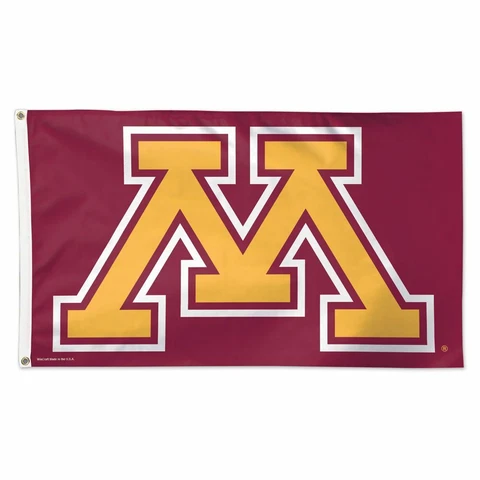MINNESOTA GOLDEN GOPHERS "M" 3'X5' DELUXE FLAG NEW WINCRAFT 😎 Cover