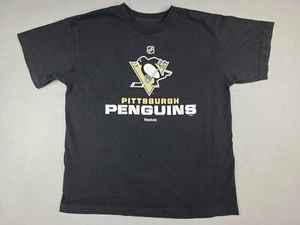 Reebok T-Shirt Uomo XL NHL Pittsburgh Penguins Manica Corta Nero - Foto 1 di 6