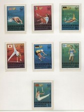Mongolia 1976 Medaglie Olimpiadi di Montreal serie cpl nuova integra MNH T1503