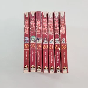 Lot of 7 Fairy Tail Manga Volumes 50, 58-63 English Hiro Mashima Paperback - Picture 1 of 9