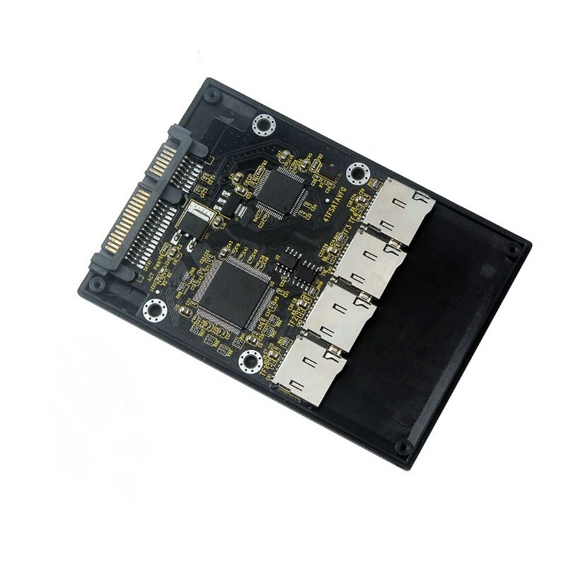 MARKENLOS Quad 4 TF Tarjeta RAID a SATA 22pin Adaptador Multi Micro SD Tarjetas Convertidor