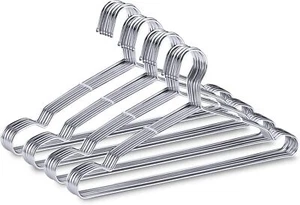 Coat Hangers Clothes, Wire Hangers Heavy Duty Stainless Steel Hangers with Non - Picture 1 of 12