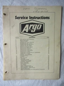 ARGO SS 6 8 ATV Repiar Service Manual Electrical Wiring Diagrams Lubrication - Picture 1 of 11