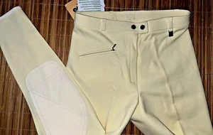 CAVALLO DERBY pantaloni equitazione torneo ginocchiere donna crema 40 42 eleganti nuovi% prezzo consigliato 128 € - Foto 1 di 4