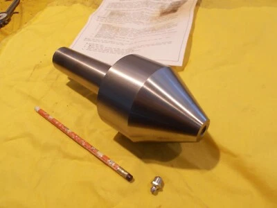 NUEVO IDEAL EE. UU. 5 MT TORNO CENTRO VIVO 3 5/8" PUNTA DE NARIZ DE TORO MORSE CÓNICO 49-525 Foto 1 de 4