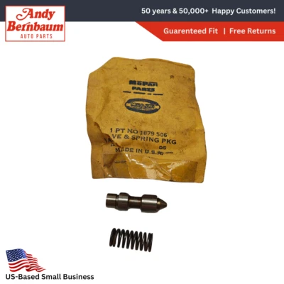 1958-1960 Chrysler Power Flite Transmission Throttle Valve & Spring NOS 1879506. - Image 1 of 4