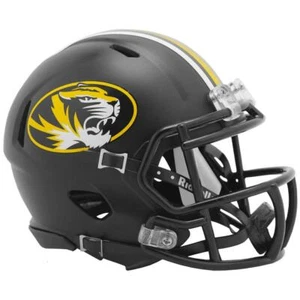 Missouri Tigers schwarz eloxiert Riddell Speed Mini Football Helm - Bild 1 von 1