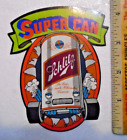 1980s Advertising Schlitz Beer Super Can sticker Racing   Nascar  4 1/4 by 3 1/2