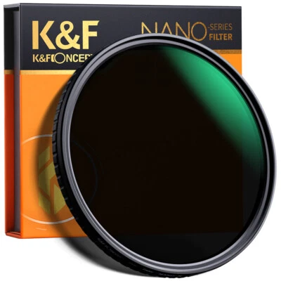 K&F Concept 37/40.5/43/46/49/55mm ND Variable Filter ND2 to ND32 NO X Spot - Image 1 of 4