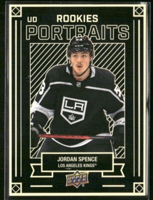 2022-23 Upper Deck Series 2 - UD Portraits Rookies #P-48 Jordan Spence (RC) - Image 1 of 2