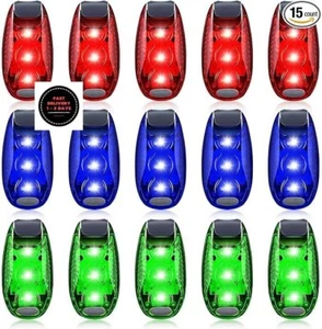 15 piezas de luz LED de seguridad, luces estroboscópicas intermitentes con clip. - Picture 1 of 5
