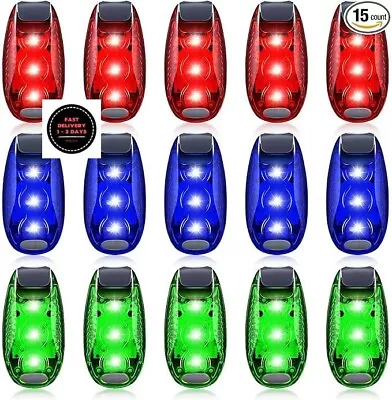 15 piezas de luz LED de seguridad, luces estroboscópicas intermitentes con clip. - Image 1 of 4