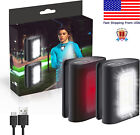 Clip On LED Light 2Pcs for Night Jogging Running Walking USB Rechargeable Lights