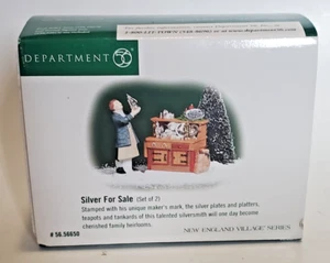 SILBER ZU VERKAUFEN - DEPARTMENT 56 NEW ENGLAND VILLAGE 2 TLG SET 56.56650 - Bild 1 von 3