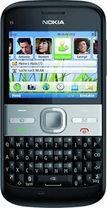 Nokia E5-00 - Black (Unlocked) Qwerty Smartphone black - Picture 1 of 4