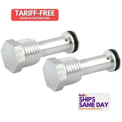 Allstar ALL90070, 2 Pack Natural Aluminum Oil Restrictors Standard Block Chevy 1 - Image 1 of 4