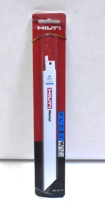 Lot of 5 Hilti MB 20 Metal Cutting Reciprocating Saw Blades 8" x 14TPI MB 20 14 - Image 1 of 4