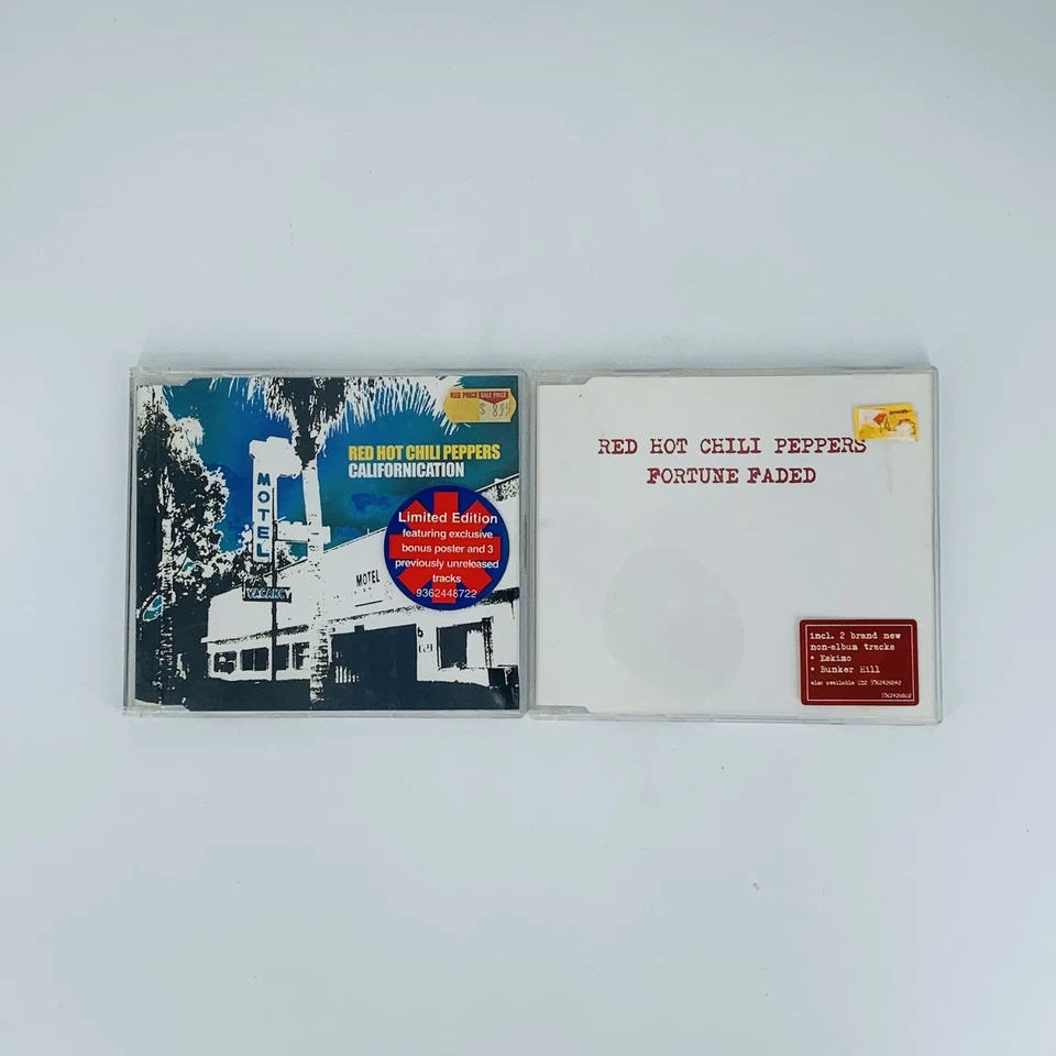 Lote de 2 CD Red Hot Chili Peppers Californication/Fortune Faded Edición Limitada Foto 1 de 4