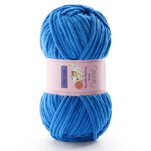 Chunky Garn zum Häkeln - Chenille Sperriges Deckengarn zum Häkeln und - Bild 1 von 7