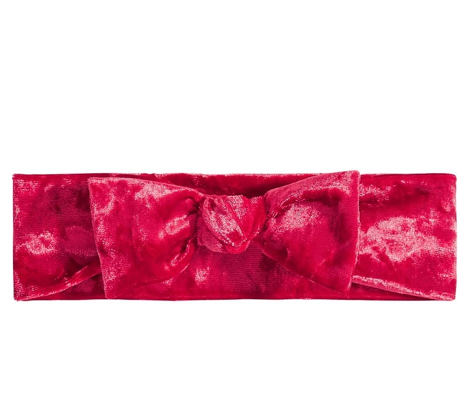 Diademas de terciopelo rojas First Impressions para bebés niñas Foto 1 de 1
