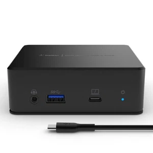 Belkin USB-C Dual Display Docking Station USB 3.2 Gen 1 3.1 Gen 1 Type-C 85 W Bl - Picture 1 of 1