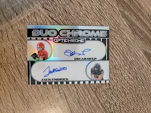 Oscar Delp / Jack Endries 2025 Leaf Optichrome 1/10 SILVER DUO CHROME Auto - Picture 1 of 5
