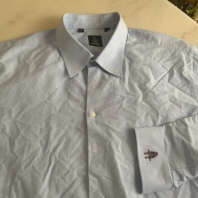 Paul Stuart Light Blue cotton long sleeve shirt 3xl - Image 1 of 4