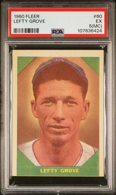 1960 Fleer Lefty Grove #60 MC PSA 5 - Image 1 of 2