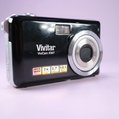 Vivitar Vivicam X327 10.1MP Compact Digital Camera Black Tested - Image 1 of 4