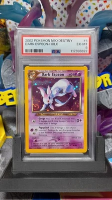 Pokemon tcg Dark Espeon 4/105 Neo Destiny 2002 holo PSA 6 MINT WOTC SWIRL  - Image 1 of 2