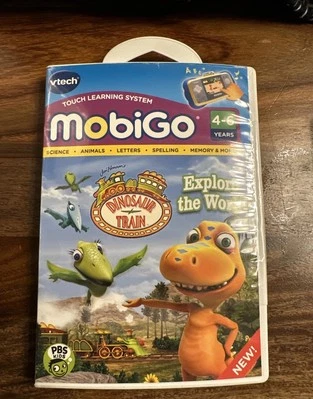 Vtech MobiGo Dinosaur Train Cartridge Explore The World Learning Game Jim Henson - Image 1 of 2
